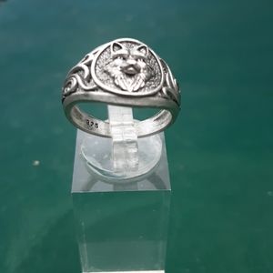 Vintage 925 Domineering wolf ring